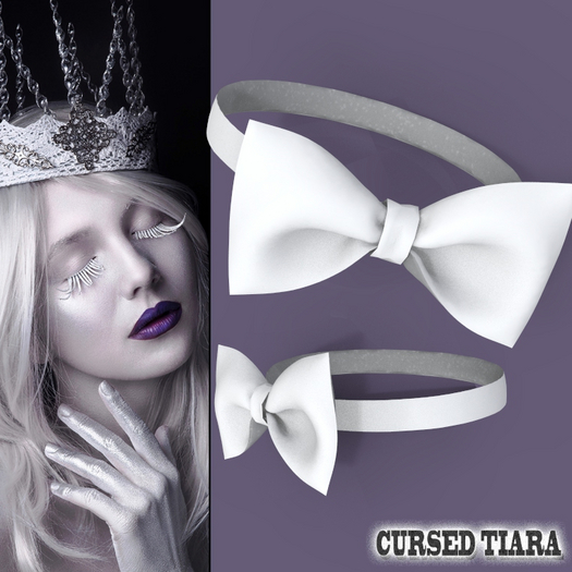 White Bow Collar