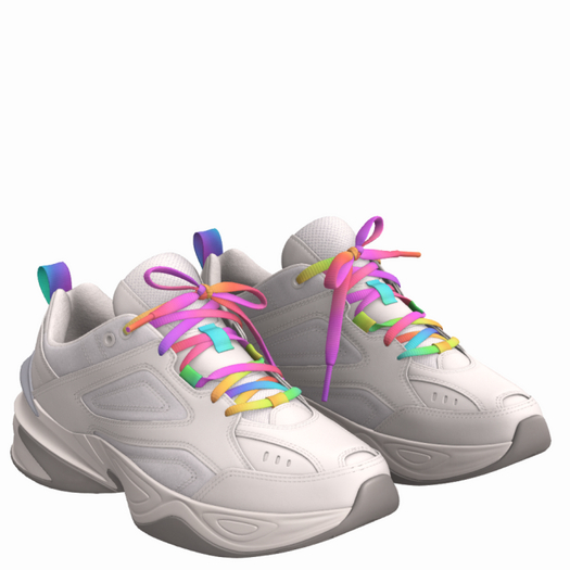 Resizable RAINBOW String Sneaker SHOES (ADD)