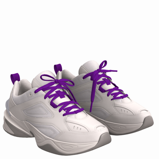Resizable PURPLE String Sneaker SHOES (ADD)
