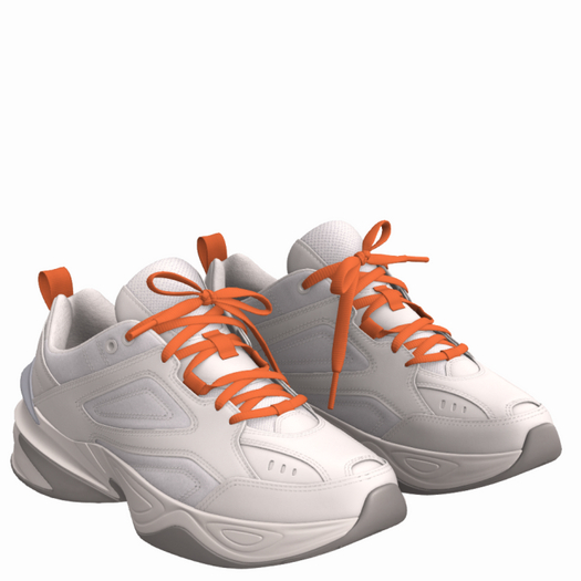 Resizable ORANGE String Sneaker SHOES (ADD)