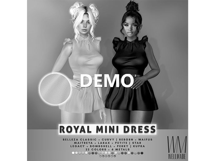 [WellMade] Royal Mini Dress DEMO