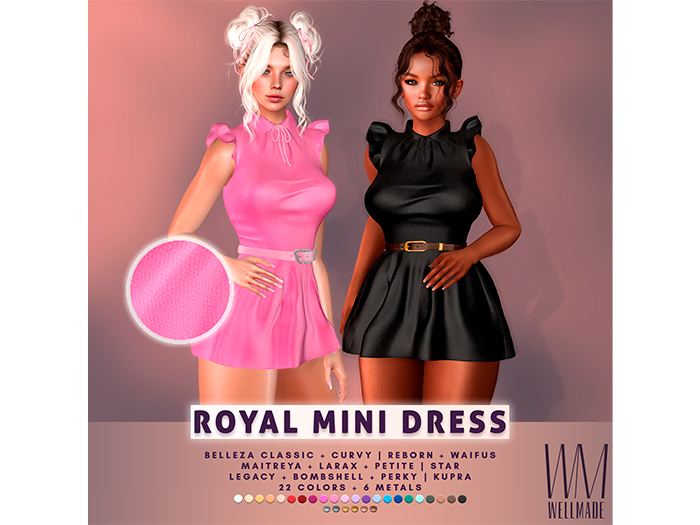 [WellMade] Royal Mini Dress