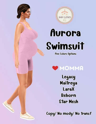 *BABY CLOTHES GL* Aurora Swimsuit Pink