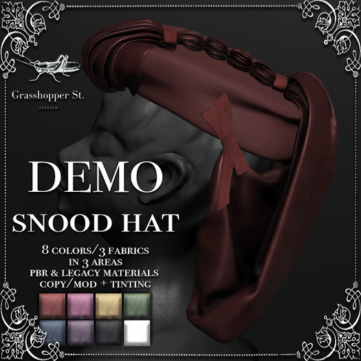 Grasshopper St Snood Hat DEMO