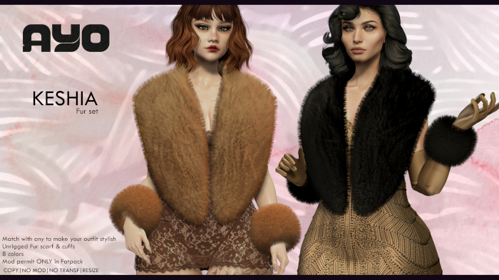 AYO // Keshia Fur Scarf&Cuffs // Fatpack // Add