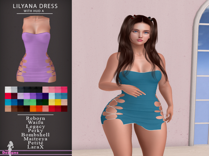 Lilyana Dress With Hud A