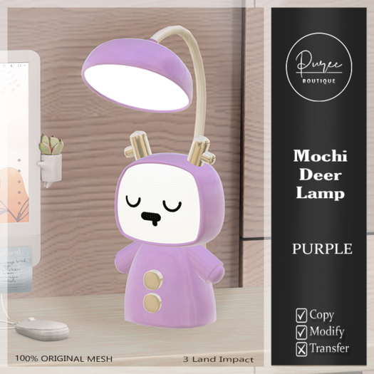 [PUREC] Mochi Deer Lamp - Purple