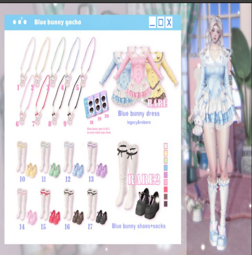 Second Life Marketplace - HARU_Blue bunny gacha 2