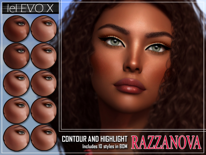 RazzaNova leL EvoX MakeUp - Contour / Blush and Highlight - Demo