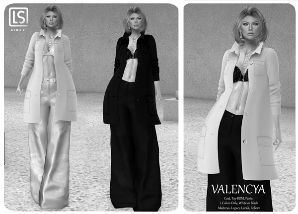 [LS] VALENCYA SET BLACK / WHITE  DEMO