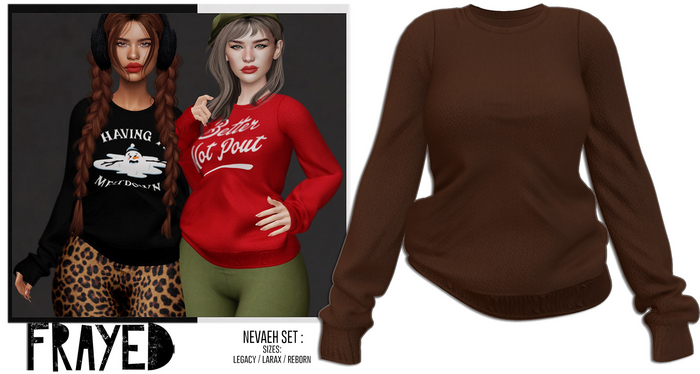 Frayed - Nevaeh Sweater - Brown