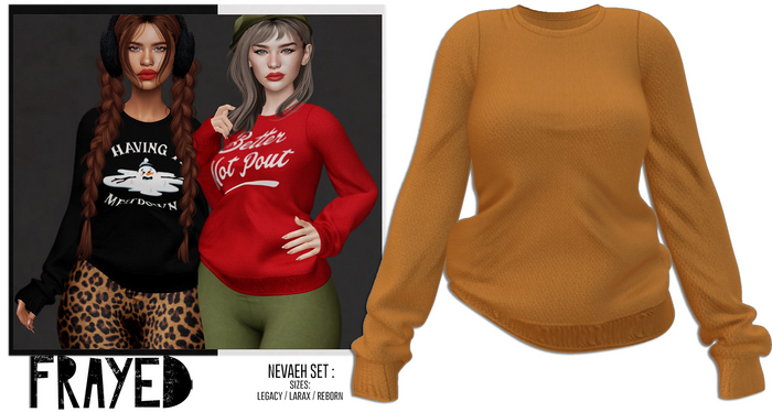 Frayed - Nevaeh Sweater - Gold