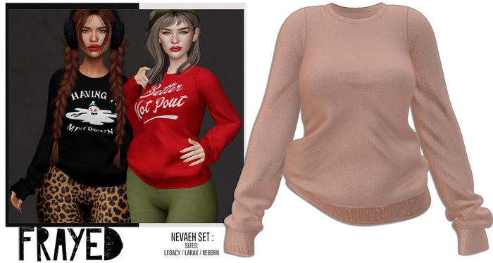 Frayed - Nevaeh Sweater - Nude