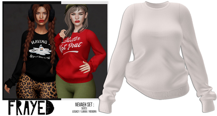 Frayed - Nevaeh Sweater - White