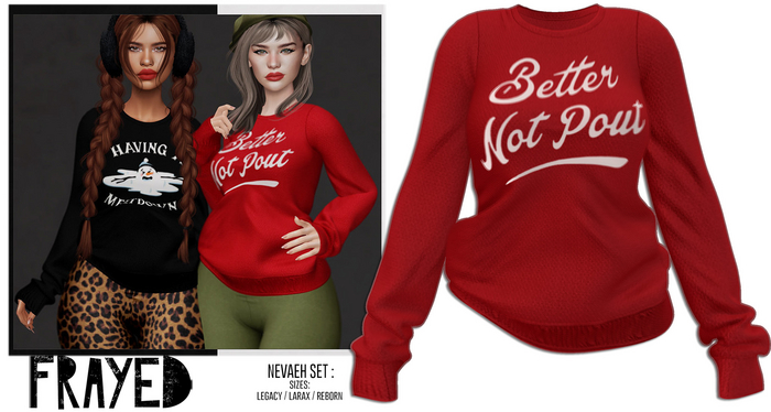 Frayed - Nevaeh Sweater - Pout