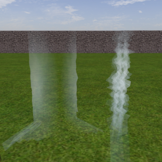 Water flows, rotation, decor, mesh, FP