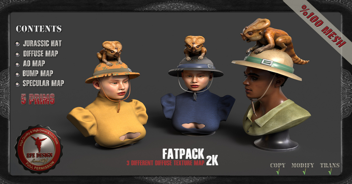 (Efe Design) Jurassic Hat Fatpack Fullperm