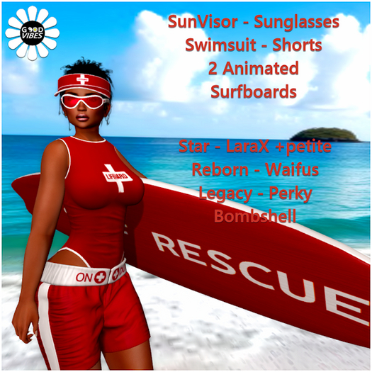 GoodVibes LifeGuard Womens Set 4