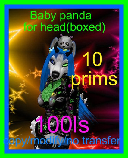 Baby panda for head(boxed)