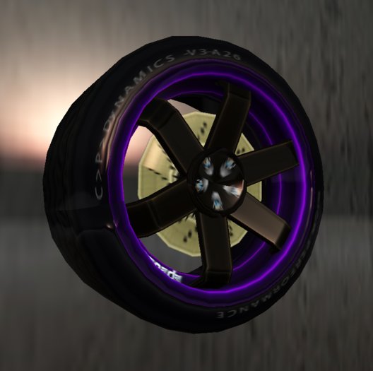 C>P>D> V3 Powder Coat Violet-BLack rim texture