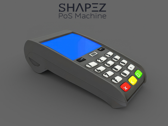  Full Perm 1LI Mesh Handheld Wireless POS Machine Touchless Credit Card Reader Terminal