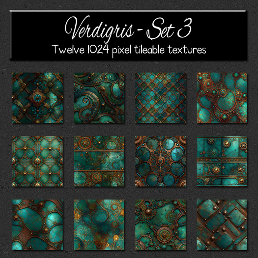 *Wallfowers* Verdigris - Set 3