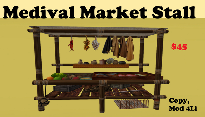 Medival Market Stall 1 Boxed