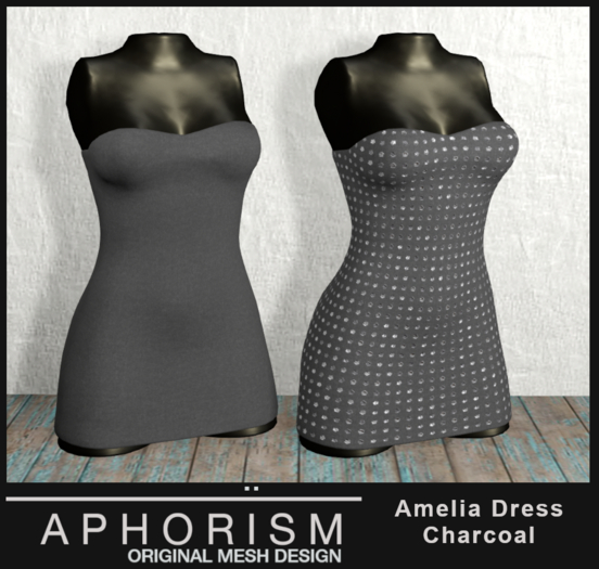 !APHORISM! - Amelia Dress Charcoal
