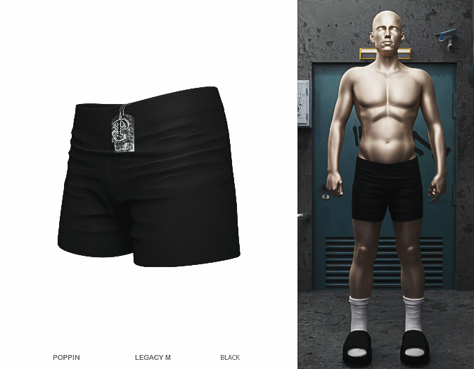 Poppin. Boxers (Black)