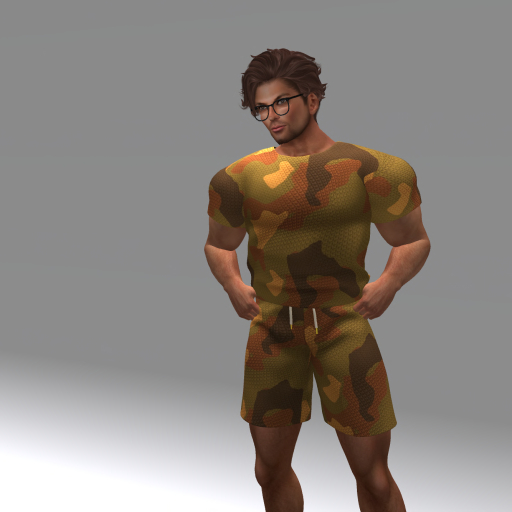 MALE SAND CAMO TOP