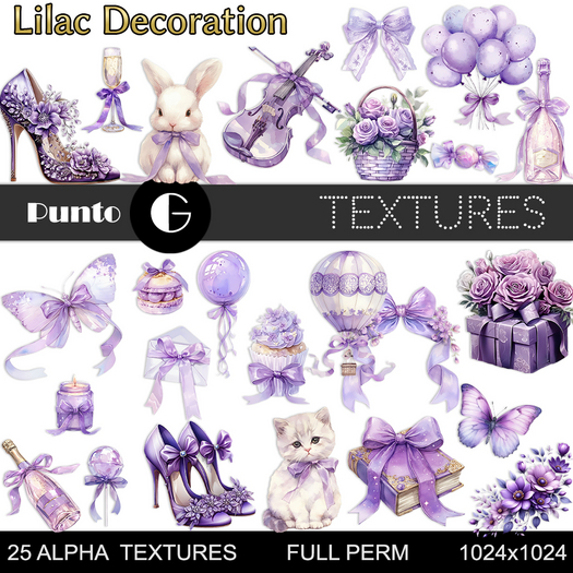 Full Perm Textures - Lilac Decoration