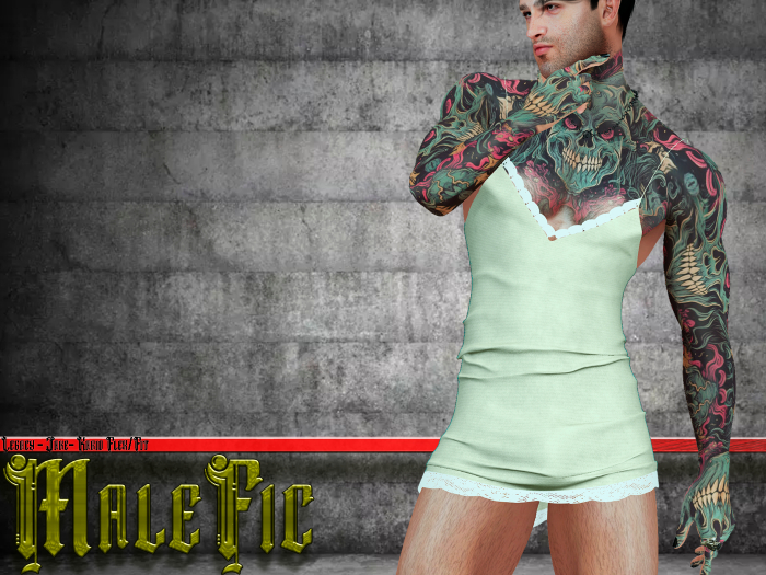 !!MaleFic GF Dress-WHITE