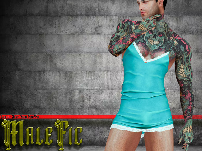 !!MaleFic GF Dress-BLUE