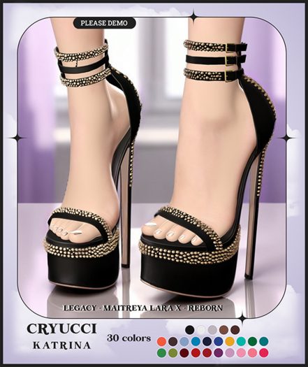Cryucci KATRINA HEELS FATPACK