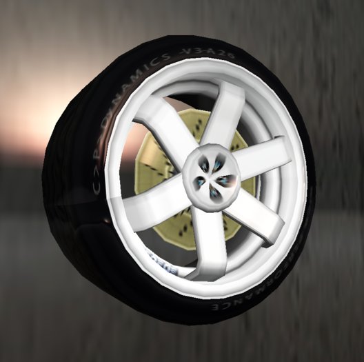 C>P>D> V3 Powder Coat White rim texture