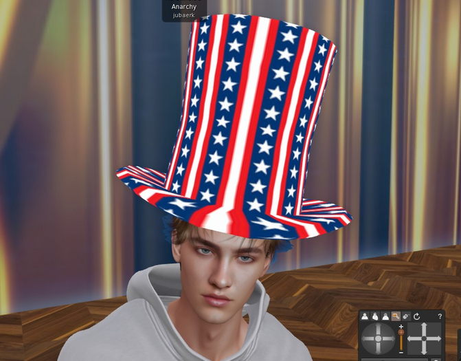 Patriotic Stars & Stripes 4th of July Top Hat