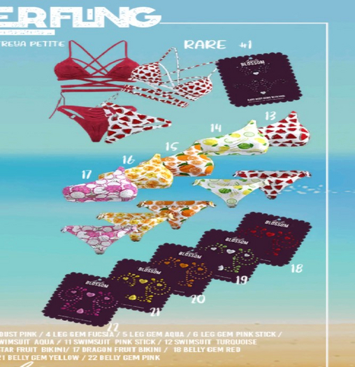 #14 Apl.B Summer Fling lemons bikini Common