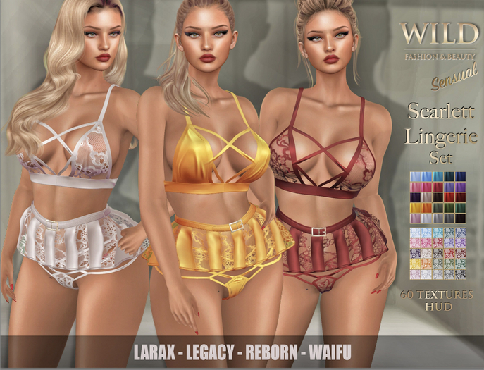 :::WILD:::Sensual Scarlett Lingerie Set