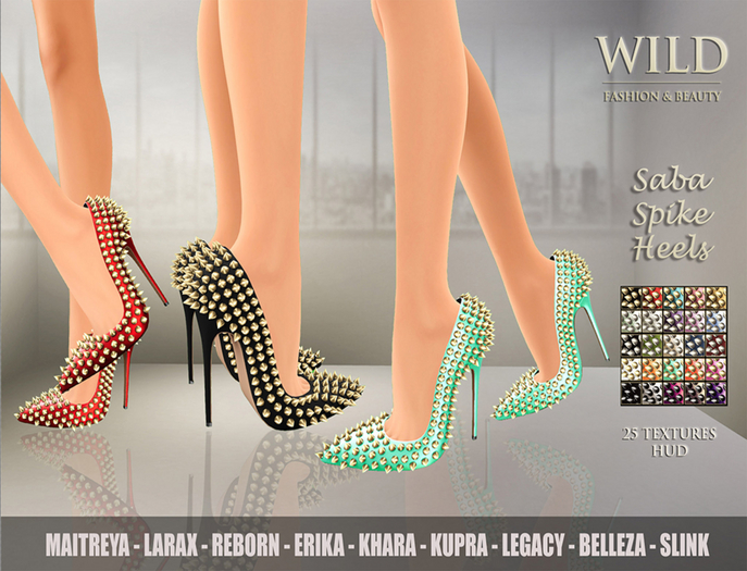 :::WILD:::Fashion Saba Spike Heels