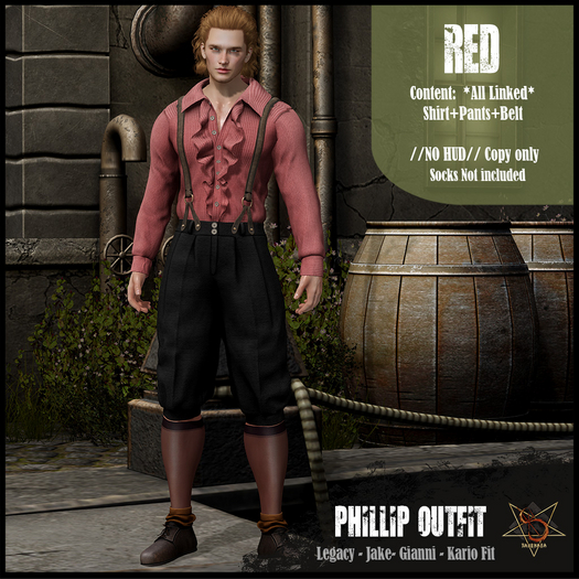 //RKS// Phillip Outfit - Red