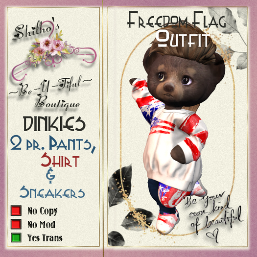 (Shi's Be~U~Tiful~) Flag / Freedom Outfit