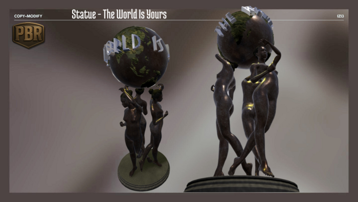 Statue - The World Is Yours (Copy & Modify) PBR
