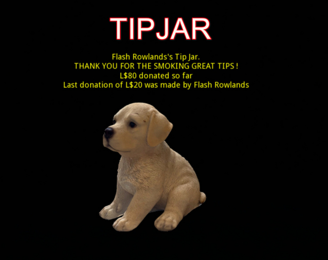 Puppy tipjar heatpoofer