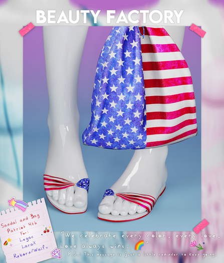 .BF. Bag and Sandal Patriot 4th