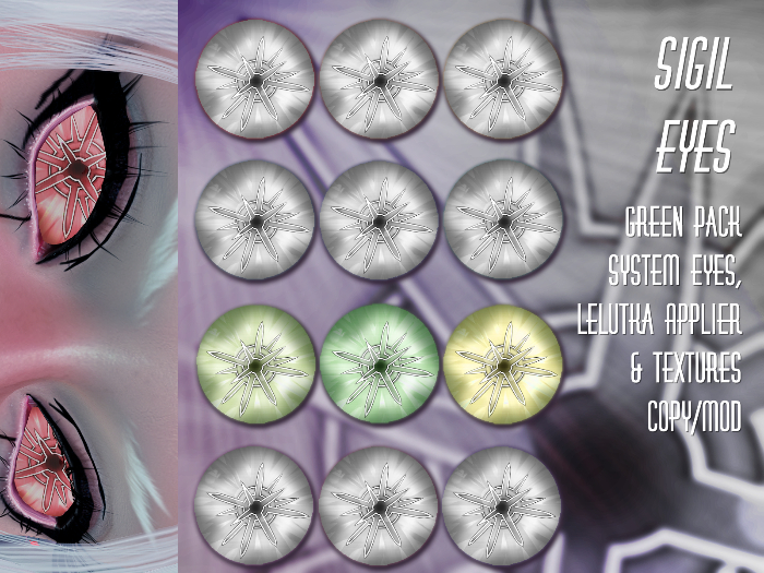 [FLOCK] - Sigil Eyes - Green Pack