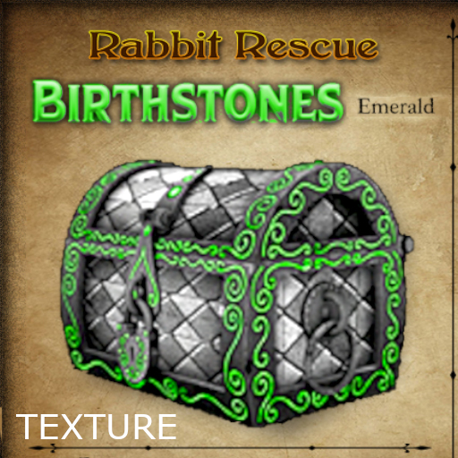 TEXTURE Chest Rabbit Rescue - Birthstones/Emerald