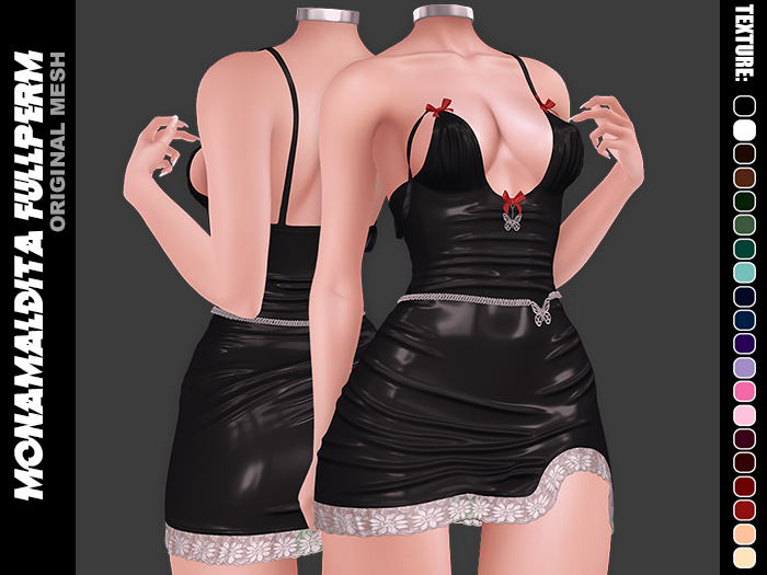 187 - MONAMALDITA - Texture Latex - Dress