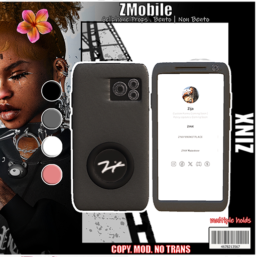 !#\\ `ZINX // ZMobile - Plain . Pink