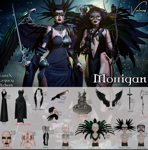 06 Goddess Staff - Morrigan - Vulnus RARE