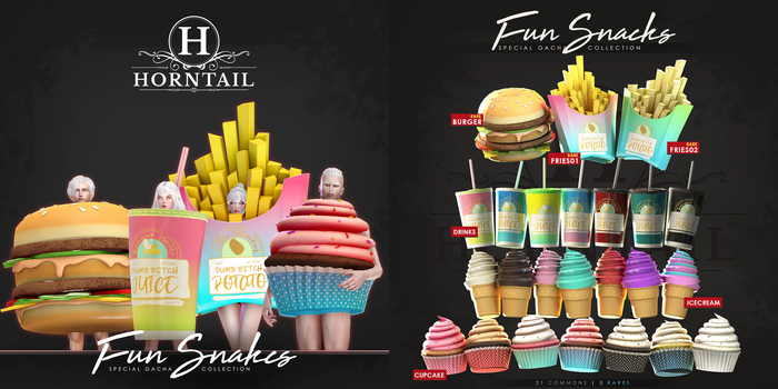 HORNTAIL - [BURGER] Fun Snacks Costume <BOX> RARE